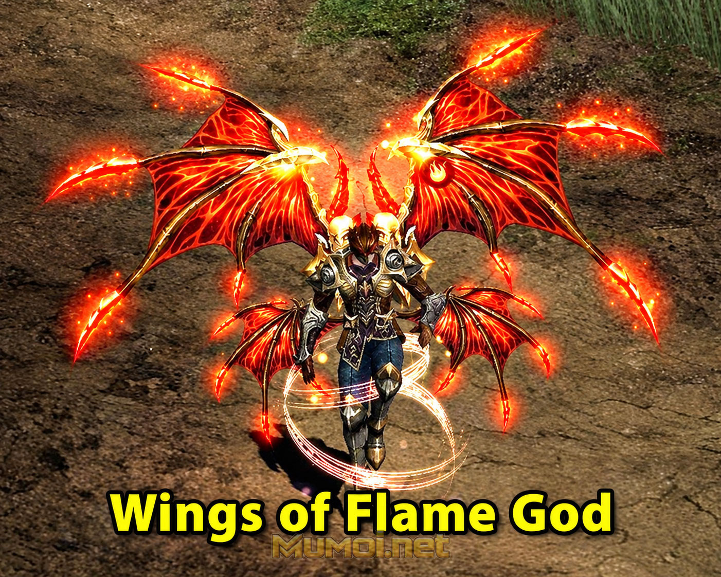 Cánh cấp 4: Wings of Flame God dùng cho Dragon Knight