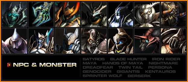 The eleven Kanturu monsters and two bosses introduced in MU Online Season 2