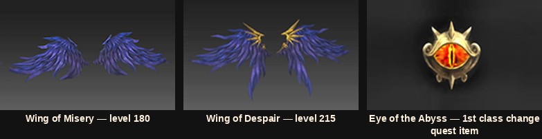 Wing of Misery, Wing of Despair and the Eye of the Abyss