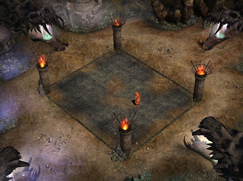 The Swamp of Tranquility safe zone at the centre of the map