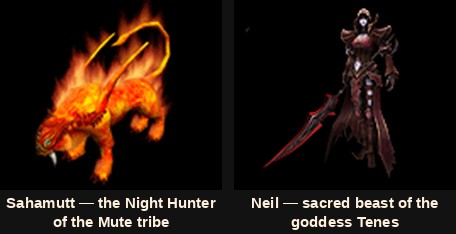 Sahamutt and Neil, the two beasts a Summoner can contract