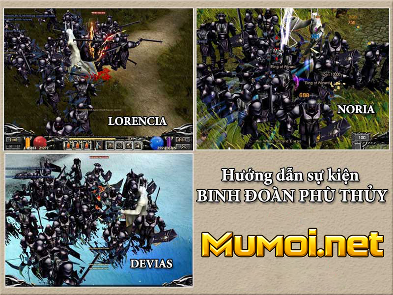 Hướng dẫn sự kiện Binh Đoàn Phù Thủy (WW) Mu Online - mumoi.net