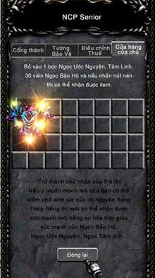 ③ Khi sử dụng chức năng nén, các items sẽ ngẫu nhiên được tạo thành, có thể là những items bình thường, items hoàn hảo hoặc là những items không rớt ra từ các quái vật hiện tại.