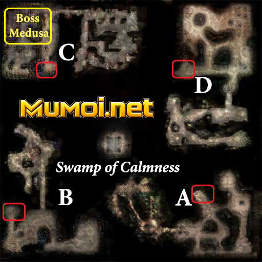 Hướng dẫn sự kiện Swamp of Calmness (Medusa Event) Mu Online