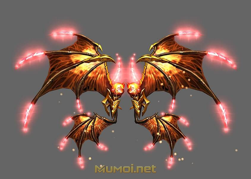 Cánh 4 - Wings of Flame God - Mu Online