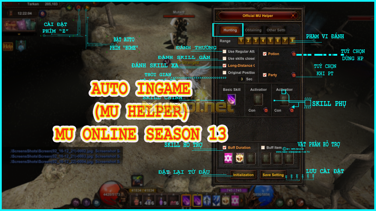 Hệ thống Auto in game MU Online season 13