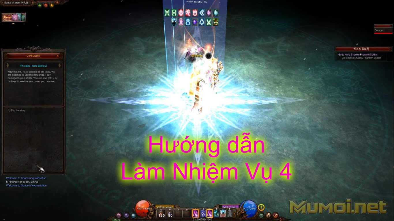 Hướng dẫn: Cách làm nhiệm vụ 4 MU – 4th quest MU Online